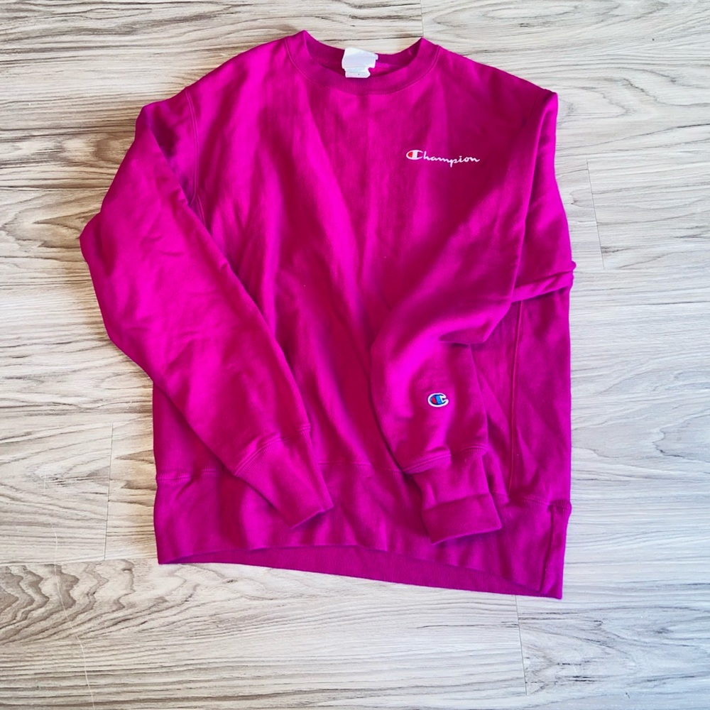 (M) Pink champion sweatshirt